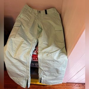 Teal snow pants